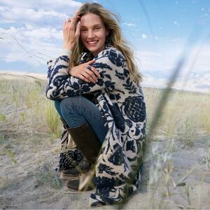 “Grand Gardens Sweater Coat”. New with tags from Sundance.